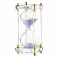 Sanduhr Transparent Gold 15 Minuten Lila Sand