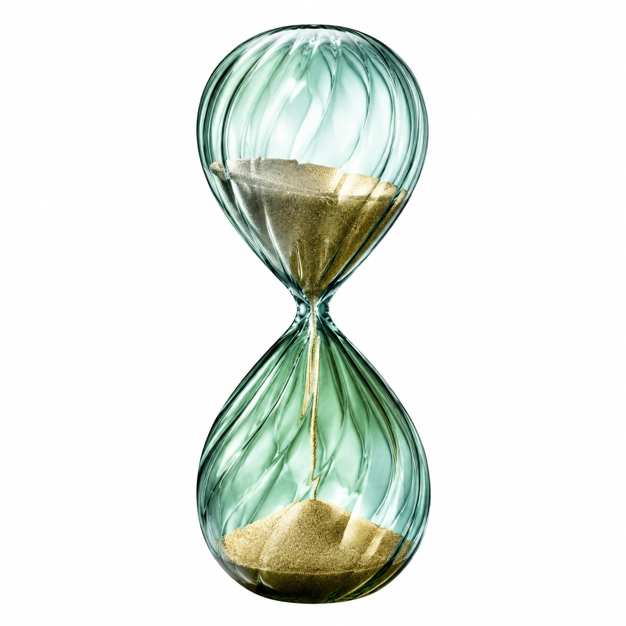Grüne Glas-Sanduhr, 30 Minuten Timer