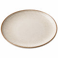 Runder Essteller 28cm Beige